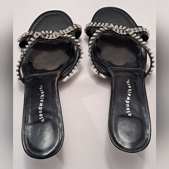 Cloudwalkers Angel Slip On Heels With Embellishments         Size 10W - Picture 5 of 9